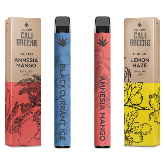 Cali Greens CBD GO Disposable Vape Pen 150mg (2.5ml)